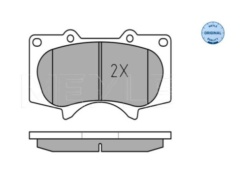 Brake Pad Set, disc brake MEYLE-ORIGINAL Quality 025 240 2417/W, Image 3