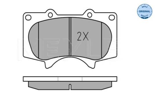 Brake Pad Set, disc brake MEYLE-ORIGINAL Quality 025 240 2417/W, Image 3