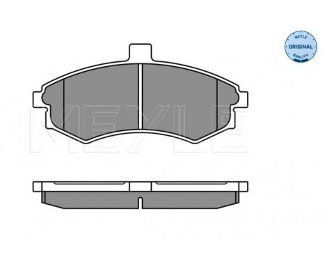 Brake Pad Set, disc brake MEYLE-ORIGINAL Quality 025 240 3117/W