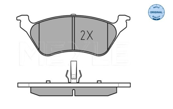 Brake Pad Set, disc brake MEYLE-ORIGINAL Quality 025 240 3616/W, Image 2