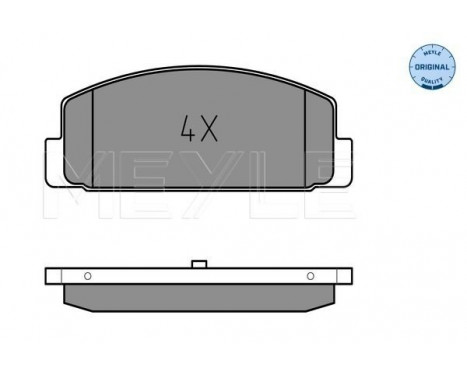 Brake Pad Set, disc brake MEYLE-ORIGINAL Quality 025 240 4514