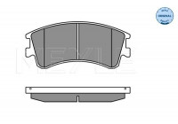 Brake Pad Set, disc brake MEYLE-ORIGINAL Quality 025 240 4618/W