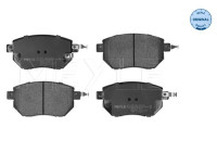 Brake Pad Set, disc brake MEYLE-ORIGINAL Quality 025 240 5615/W