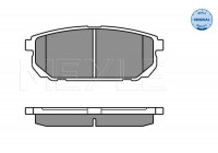 Brake Pad Set, disc brake MEYLE-ORIGINAL Quality 025 240 5815/W