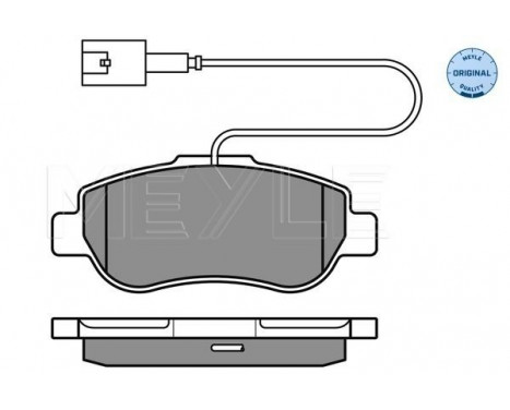 Brake Pad Set, disc brake MEYLE-ORIGINAL Quality 025 240 7217/W, Image 2