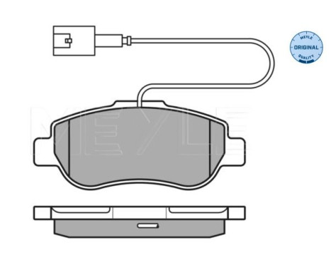 Brake Pad Set, disc brake MEYLE-ORIGINAL Quality 025 240 7217/W, Image 3