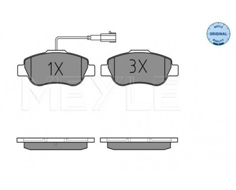 Brake Pad Set, disc brake MEYLE-ORIGINAL Quality 025 240 7218