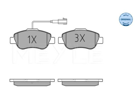 Brake Pad Set, disc brake MEYLE-ORIGINAL Quality 025 240 7218, Image 2