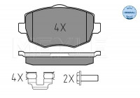 Brake Pad Set, disc brake MEYLE-ORIGINAL Quality 025 240 7316