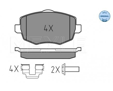 Brake Pad Set, disc brake MEYLE-ORIGINAL Quality 025 240 7316