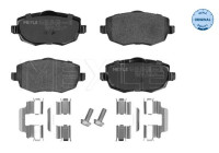 Brake Pad Set, disc brake MEYLE-ORIGINAL Quality 025 240 7316