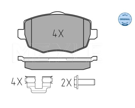 Brake Pad Set, disc brake MEYLE-ORIGINAL Quality 025 240 7316, Image 2