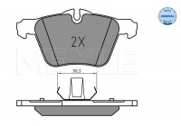 Brake Pad Set, disc brake MEYLE-ORIGINAL Quality 025 240 7920