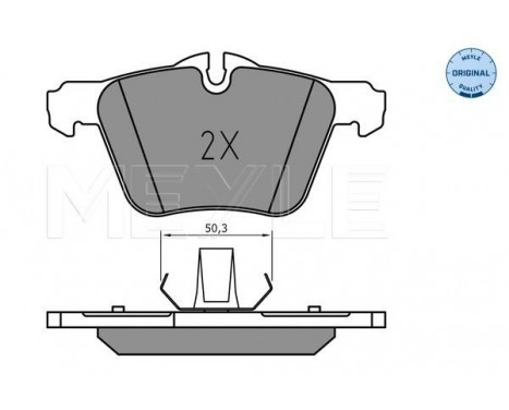 Brake Pad Set, disc brake MEYLE-ORIGINAL Quality 025 240 7920