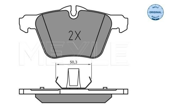 Brake Pad Set, disc brake MEYLE-ORIGINAL Quality 025 240 7920