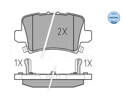 Brake Pad Set, disc brake MEYLE-ORIGINAL Quality 025 240 8615/W, Image 2