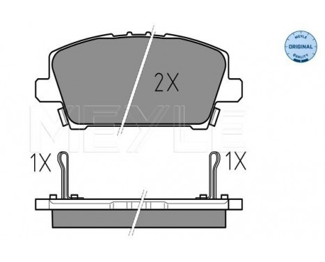 Brake Pad Set, disc brake MEYLE-ORIGINAL Quality 025 240 8717/W