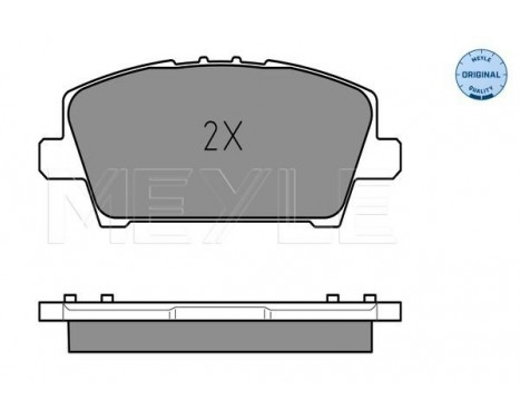 Brake Pad Set, disc brake MEYLE-ORIGINAL Quality 025 240 8717/W, Image 2