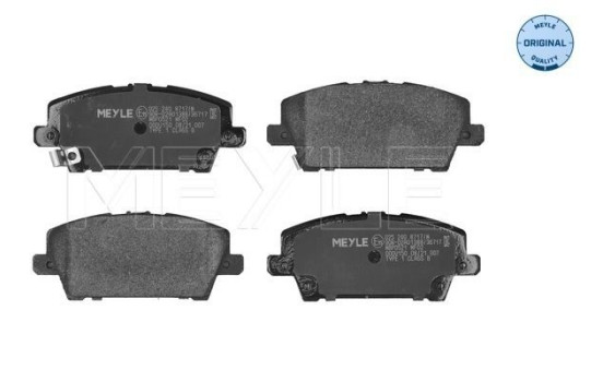 Brake Pad Set, disc brake MEYLE-ORIGINAL Quality 025 240 8717/W