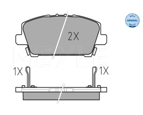 Brake Pad Set, disc brake MEYLE-ORIGINAL Quality 025 240 8717/W, Image 2