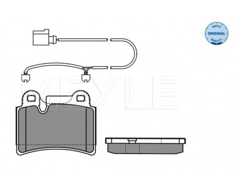 Brake Pad Set, disc brake MEYLE-ORIGINAL Quality 025 240 9717