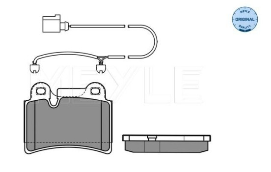 Brake Pad Set, disc brake MEYLE-ORIGINAL Quality 025 240 9717