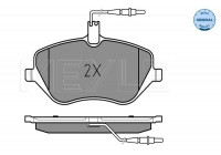 Brake Pad Set, disc brake MEYLE-ORIGINAL Quality 025 241 3317/W