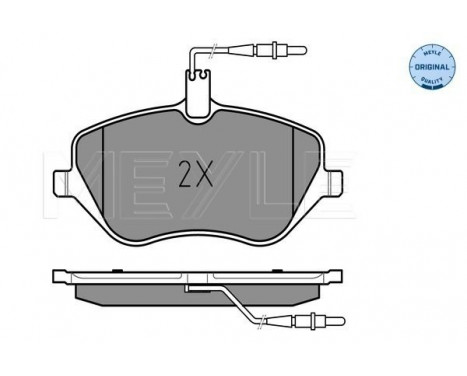 Brake Pad Set, disc brake MEYLE-ORIGINAL Quality 025 241 3317/W