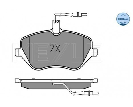Brake Pad Set, disc brake MEYLE-ORIGINAL Quality 025 241 3317/W, Image 2