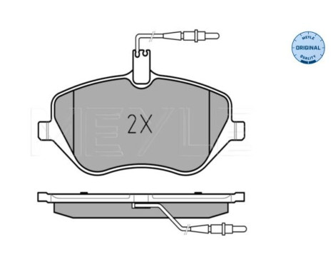 Brake Pad Set, disc brake MEYLE-ORIGINAL Quality 025 241 3317/W, Image 2