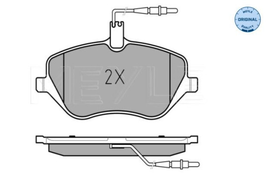 Brake Pad Set, disc brake MEYLE-ORIGINAL Quality 025 241 3317/W, Image 3