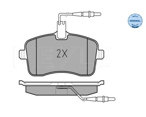 Brake Pad Set, disc brake MEYLE-ORIGINAL Quality 025 241 3418/W, Image 2