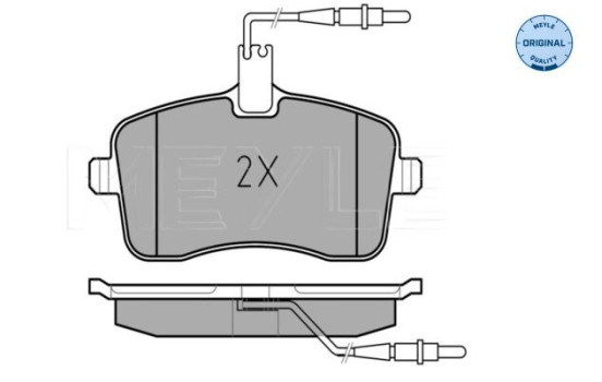 Brake Pad Set, disc brake MEYLE-ORIGINAL Quality 025 241 3418/W, Image 2