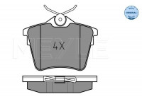 Brake Pad Set, disc brake MEYLE-ORIGINAL Quality 025 241 3517