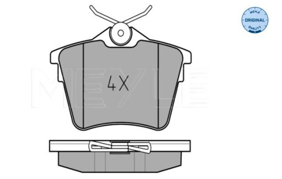 Brake Pad Set, disc brake MEYLE-ORIGINAL Quality 025 241 3517, Image 2