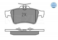 Brake Pad Set, disc brake MEYLE-ORIGINAL Quality 025 241 3716