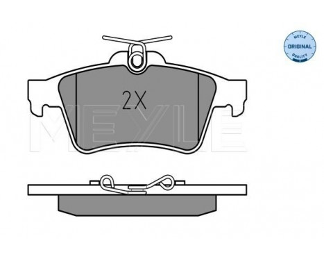 Brake Pad Set, disc brake MEYLE-ORIGINAL Quality 025 241 3716