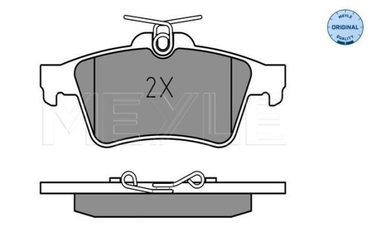 Brake Pad Set, disc brake MEYLE-ORIGINAL Quality 025 241 3716