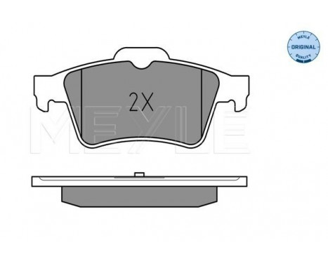 Brake Pad Set, disc brake MEYLE-ORIGINAL Quality 025 241 3716, Image 2