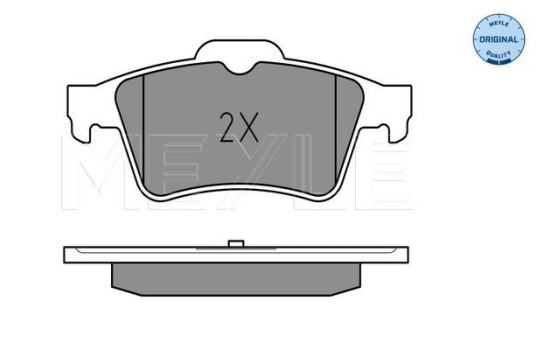 Brake Pad Set, disc brake MEYLE-ORIGINAL Quality 025 241 3716, Image 2