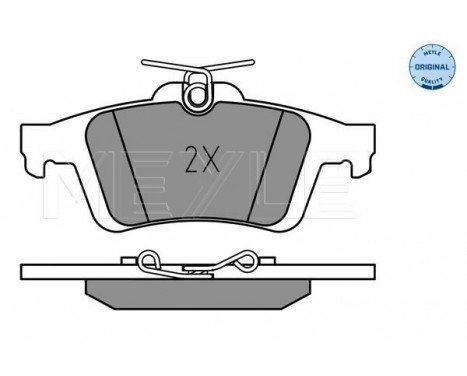 Brake Pad Set, disc brake MEYLE-ORIGINAL Quality 025 241 3717