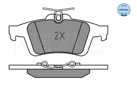 Brake Pad Set, disc brake MEYLE-ORIGINAL Quality 025 241 3717