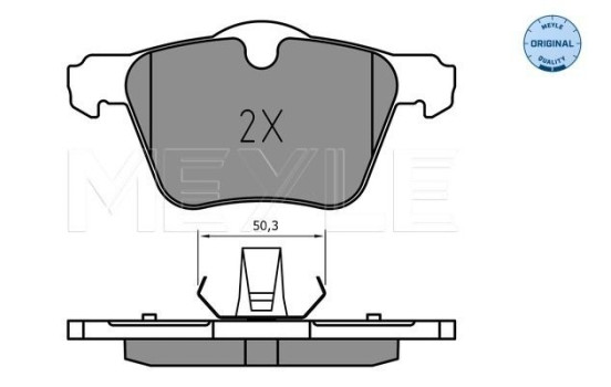 Brake Pad Set, disc brake MEYLE-ORIGINAL Quality 025 241 4218
