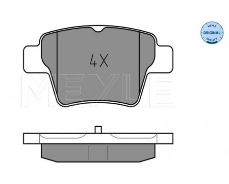 Brake Pad Set, disc brake MEYLE-ORIGINAL Quality 025 241 5017