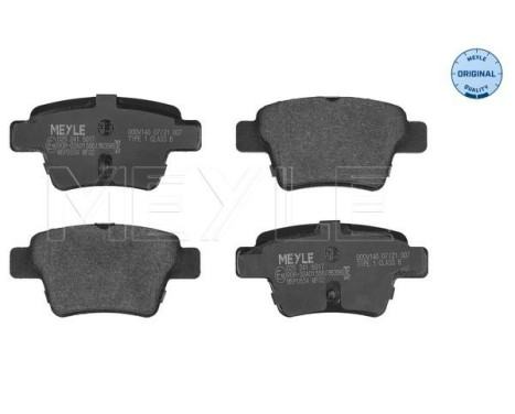 Brake Pad Set, disc brake MEYLE-ORIGINAL Quality 025 241 5017, Image 2