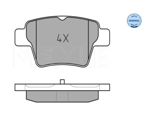Brake Pad Set, disc brake MEYLE-ORIGINAL Quality 025 241 5017, Image 2