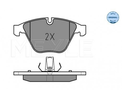 Brake Pad Set, disc brake MEYLE-ORIGINAL Quality 025 241 6120