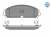 Brake Pad Set, disc brake MEYLE-ORIGINAL Quality 025 241 6417/W