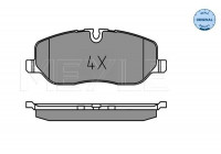 Brake Pad Set, disc brake MEYLE-ORIGINAL Quality 025 241 9118