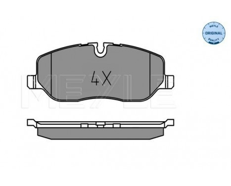 Brake Pad Set, disc brake MEYLE-ORIGINAL Quality 025 241 9118